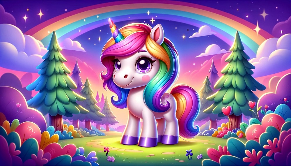 A colorful Unicorn for Kids